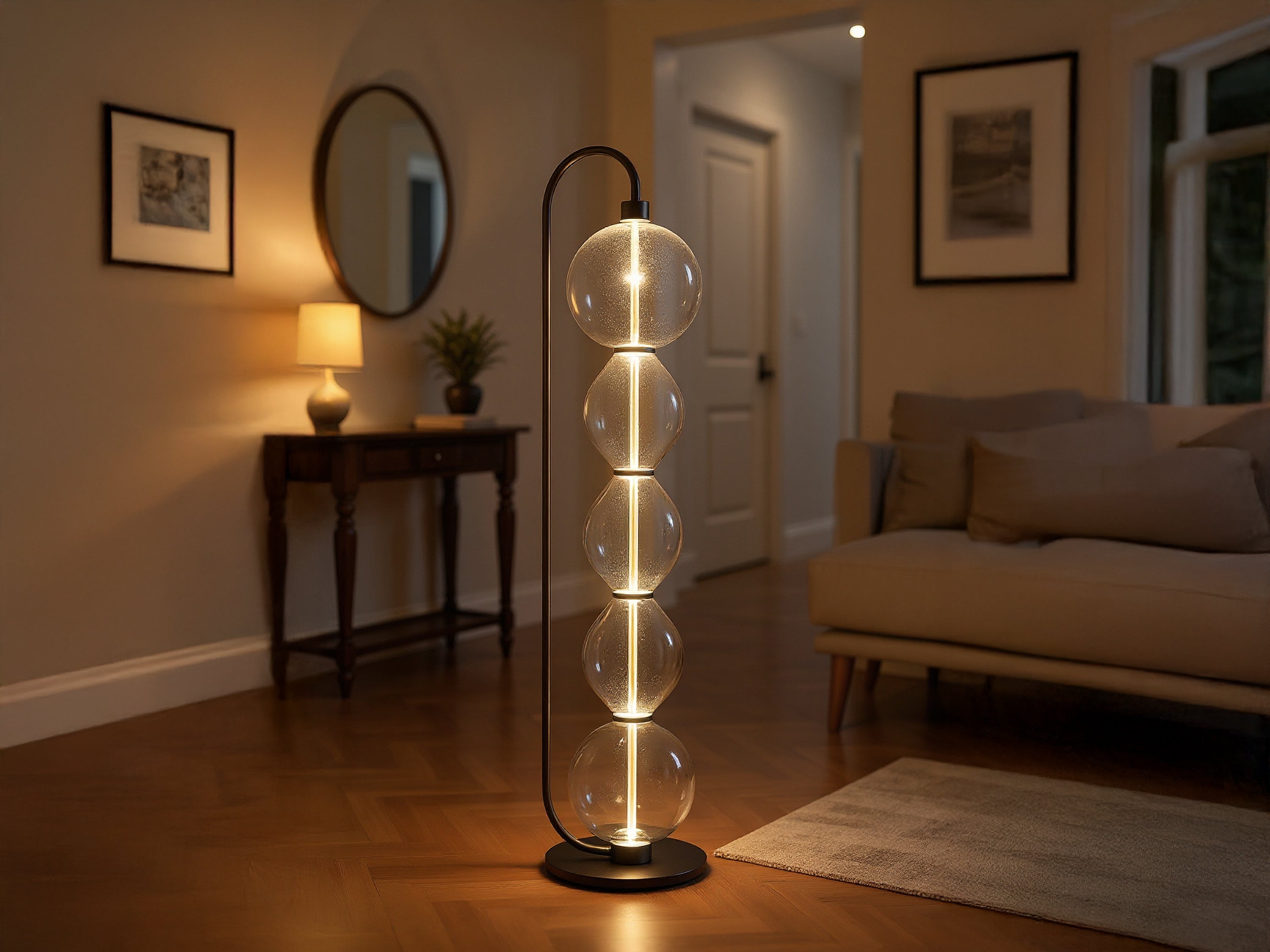 Customized Handmade Glass Floor Lamp